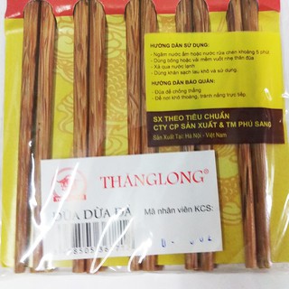 [sỉ ib] Vỉ 10 đôi đũa dừa đá Thăng Long, đũa ăn