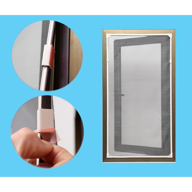 Màn Lưới Từ Tính Gắn Cửa Sổ Chống Muỗi Có Thể Tháo Gỡ DIY