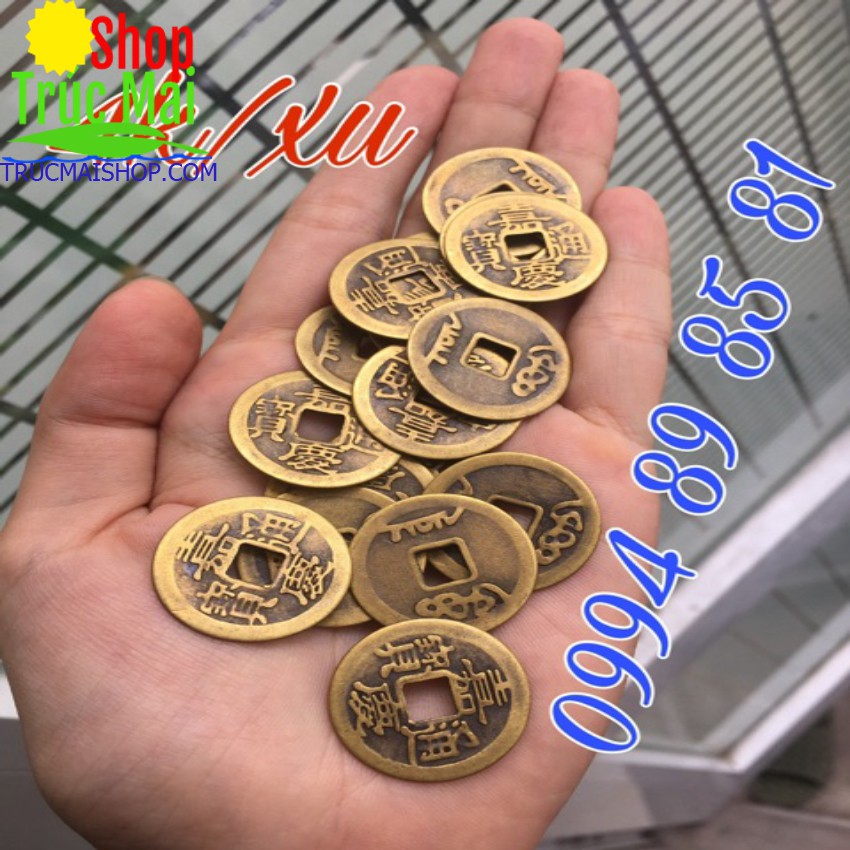Đồng tiền xu âm dương kích tài vận