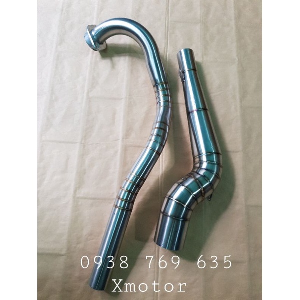 Cổ pô EXCITER 150, Cổ inox 304 gắn pô độ.