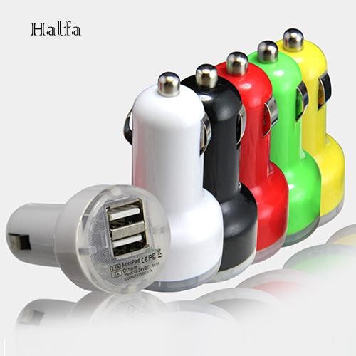 HL☆5V 2.1A/1A Double USB Ports Car Power Charger Adapter Auto Charging for Phone