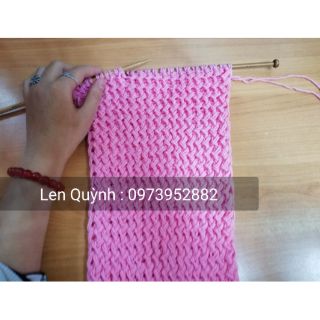 Khăn len đan kiểu zichzắc