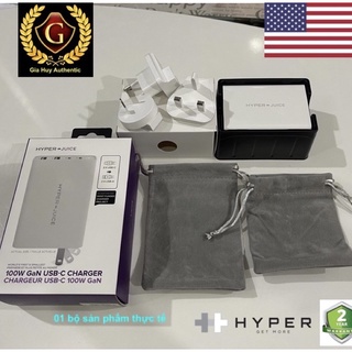 Củ sạc Mác-bút Pro, IP13 Series, Note 10, Note 9, S10, S9 HYPERJUICE HJ-GAN100 2C-2A GaN 100W PD 3.0 & QC 3.0