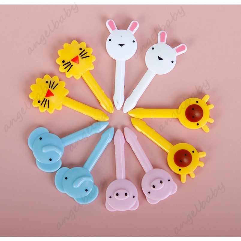 Dễ Thương Nĩa Ăn Trái Cây Hình Động Vật Xinh Xắn