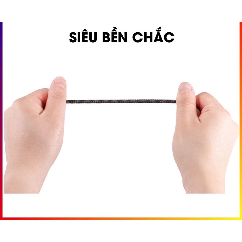 [SẠC NHANH] DÂY CÁP SẠC NHANH BỌC THÉP SIÊU BỀN WDC 028 - WK DESIGN CHÍNH HÃNG IP 5 6 7 8 X XS XR 11 12 PRO MAX MINI