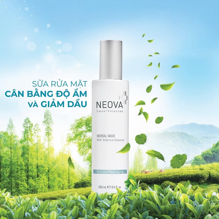 Sữa rửa mặt chiết xuất thực vật Neova Herbal Wash 250ml