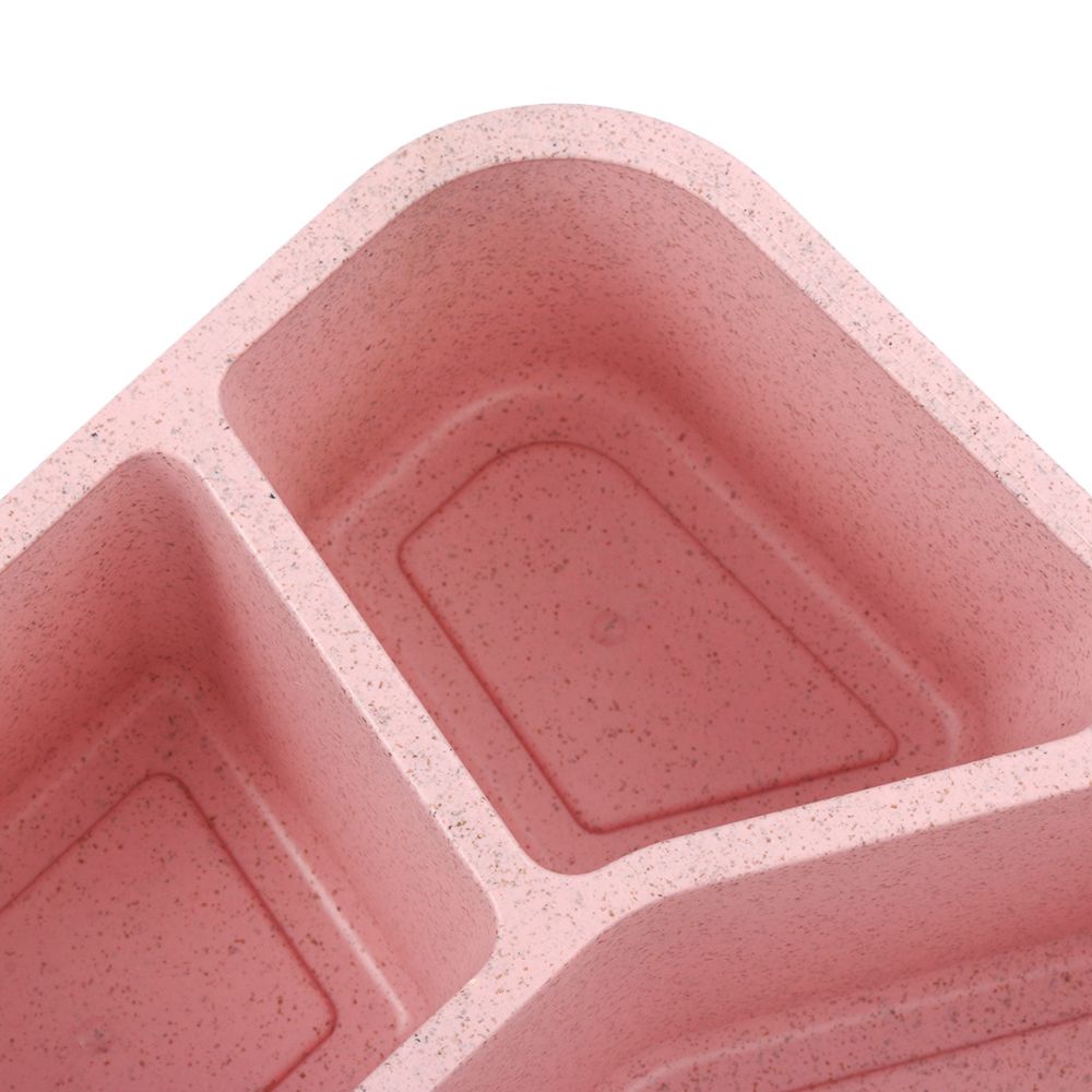 Hộp đựng cơm trưa bằng sợi rơm lúa mì bền bỉ nhiều màu sắc tiện dụng mang theo đi học/đi làm/du lịch