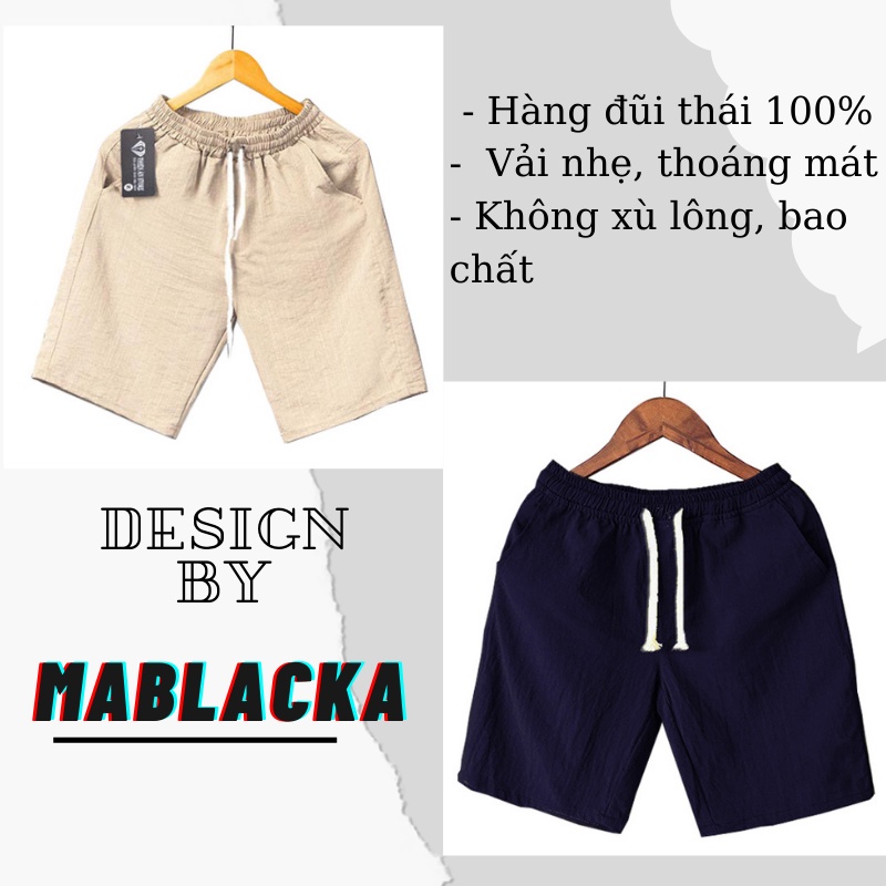 Quần đùi nam ngắn vải đũi mặc ngủ, túi sâu thoáng mát, nhiều màu, mặc ngủ hay đi biển đi chơi đều được.