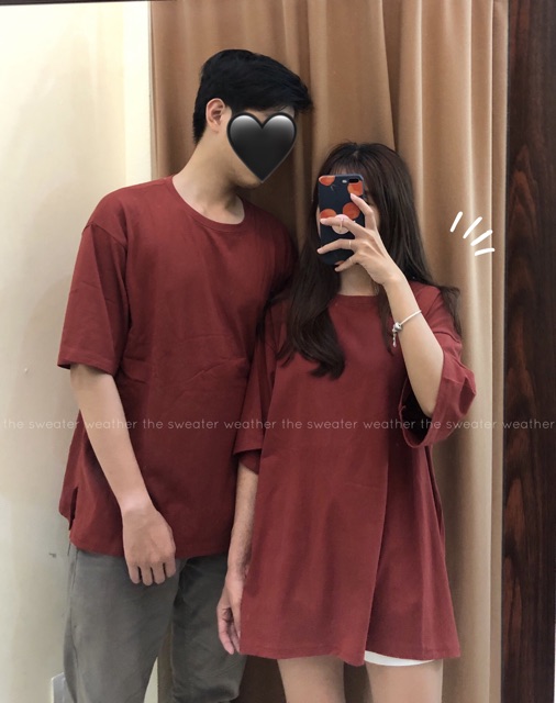 Áo phông trơn oversize, áo thun trơn mặc đôi nam nữ (Ảnh thật) | BigBuy360 - bigbuy360.vn