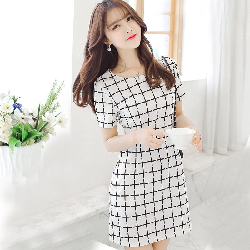 Đầm công sở nữ dáng chữ A form ôm body d112
