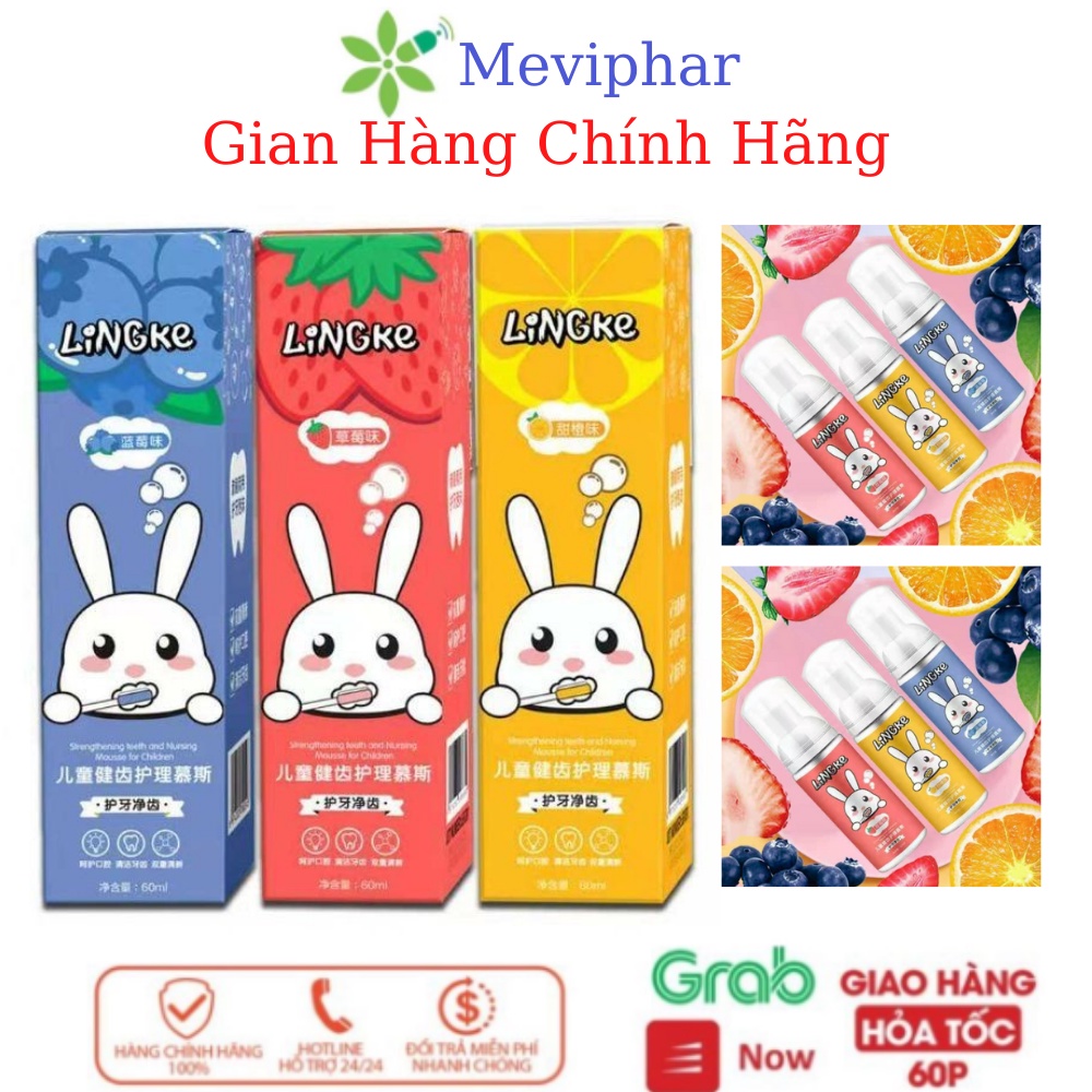 Kem Đánh Răng Tạo Bọt Nuốt Được Hữu Cơ Hoa Quả An Toàn Cho Bé NingKe