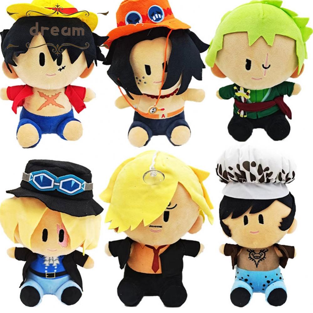 【DREAMLIFE】One Piece Kawaii Plush Keychain Toy Tony Chopper Soft Stuffed Plush Dolls Handbag Toys Gift