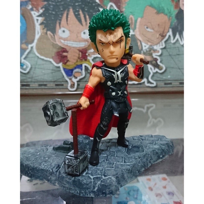 Mô hình chibi nhân vật One Piece cosplay Marvel