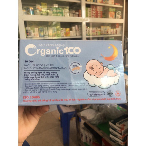 Gạc rơ lưỡi Organic 100