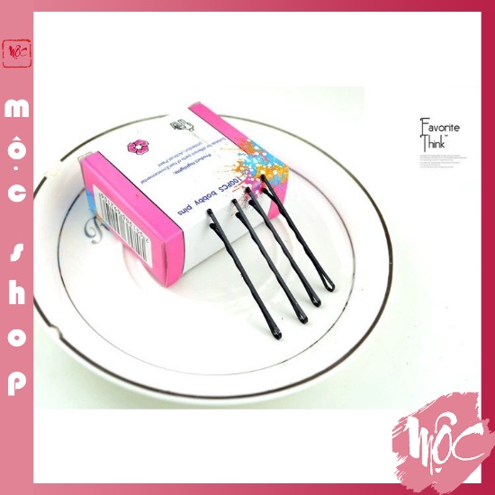 Hộp kẹp ghim 150 cái, Kẹp tăm màu đen PT30 MỘC