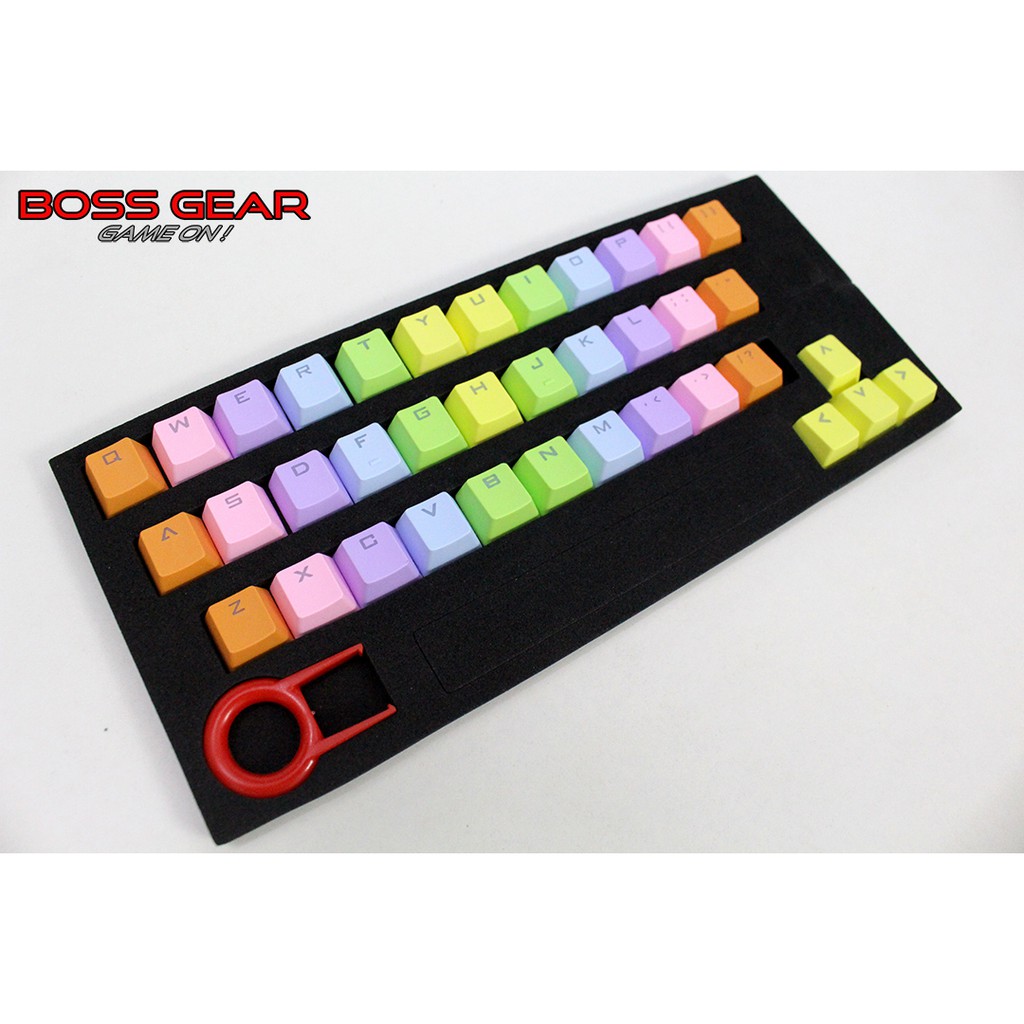 Bộ Keycap PBT 37 Phím Rainbow ( Nhựa PBTDouble-Shot Xuyên LED )