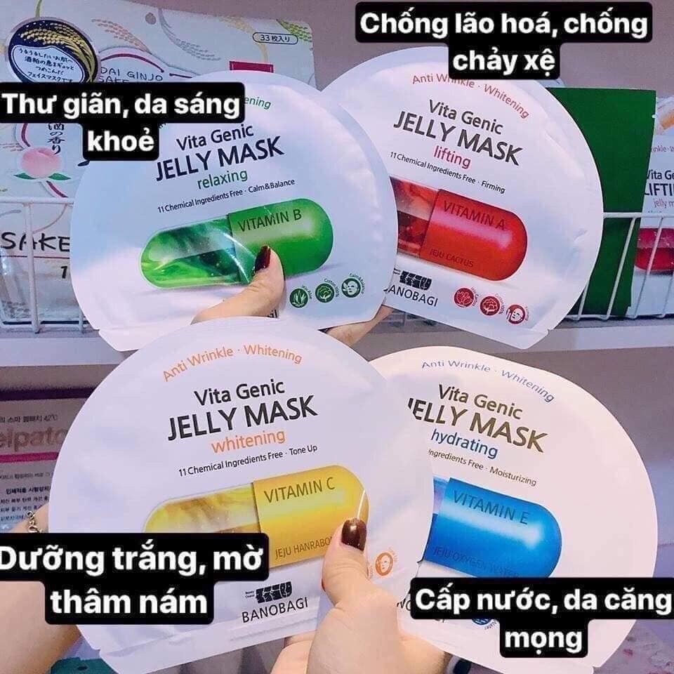 Mặt nạ Banobagi Vita Geic Jelly Mask, mask Banobagi Bổ sung Vitamin A B C E 30ml hàng chính hãng bao check mã