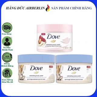 Kem tẩy tế bào chết,tẩy da chết dove 225ml macadamia và lựu 225ml