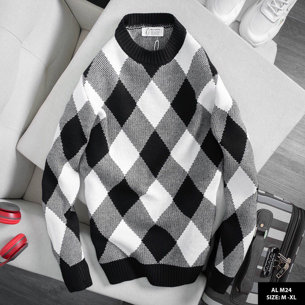 Áo Len NAm Cổ Tròn THu Đông MẪu Mới Chất Liệu Cotton Nhẹ Mỏng Ấm