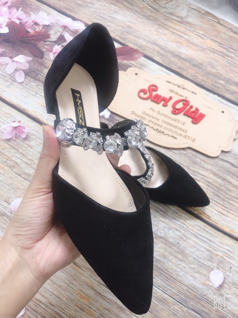 Giày búp bê quai kết đá chất đẹp siêu êm chân | BigBuy360 - bigbuy360.vn