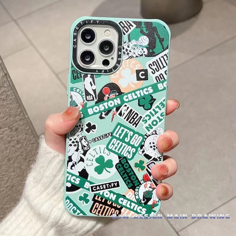 Ốp Điện Thoại Silicon Mềm Chống Sốc In Logo Đội Bóng Rổ Cho iPhone 13 12 11 Pro Max XsMax XR
