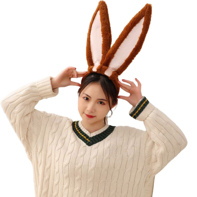 Flgo Băng Đô Cài Tóc Tai Thỏ Hoạt Hình Dễ Thương