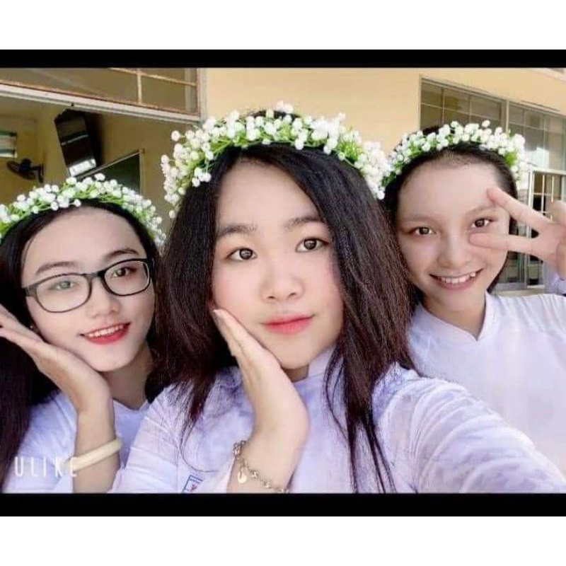 Vòng hoa baby đội đầu chụp kỉ yếu