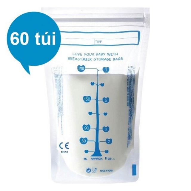 Túi trữ sữa UNIMOM Hàn Quốc hộp 60 túi