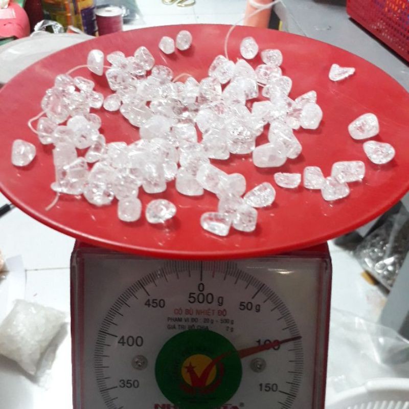 25_100gam đá vụn, đá tuyết có lỗ xỏ