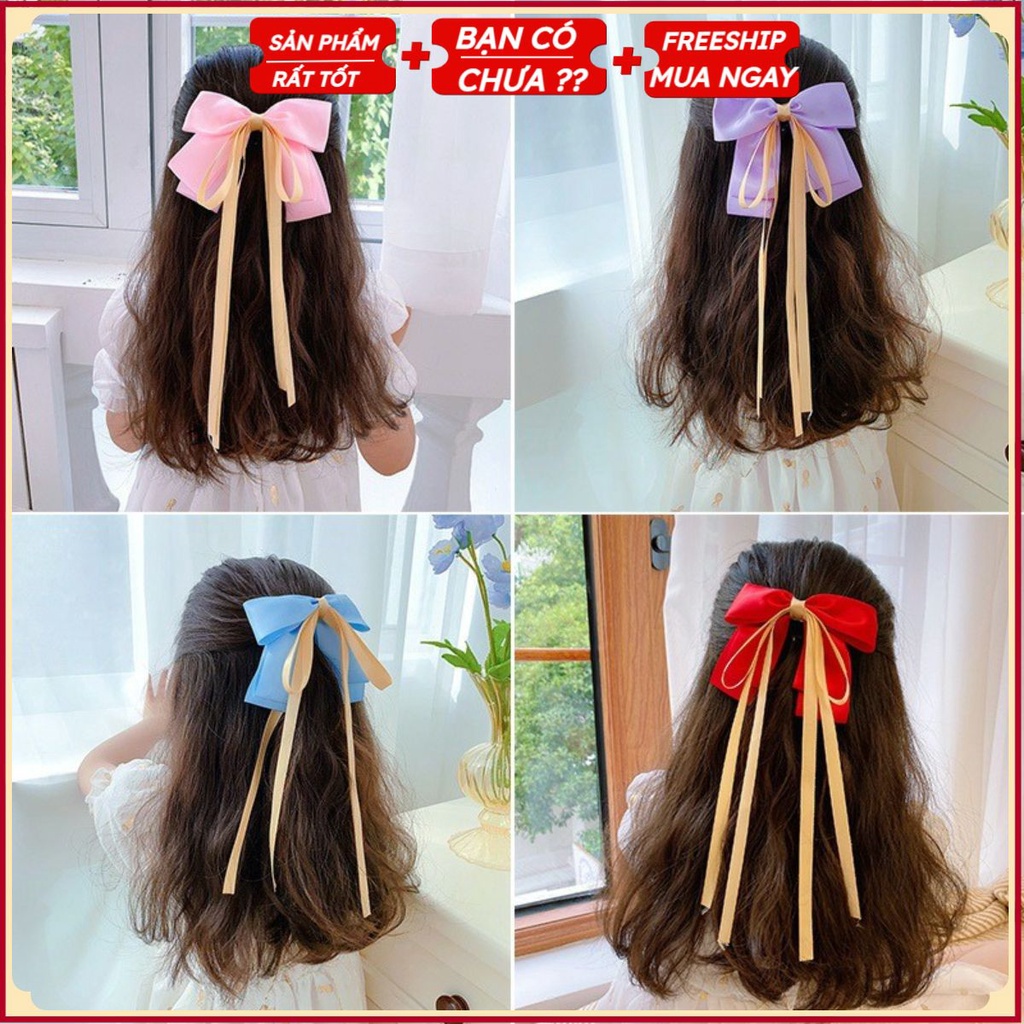 PVN22739 Kẹp nơ bé gái kẹp công chúa kẹp cổ trang T2