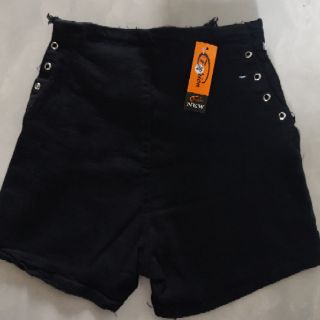 Quần đùi kaki nữ lưng cao