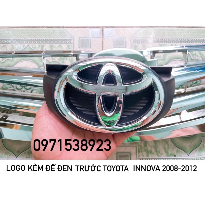 CA LĂNG TRƯỚC MẠ CROM KÈM LOGO CÓ ĐẾ XỊN. DÀNH CHO TOYOTA INNOVA 2008-2012