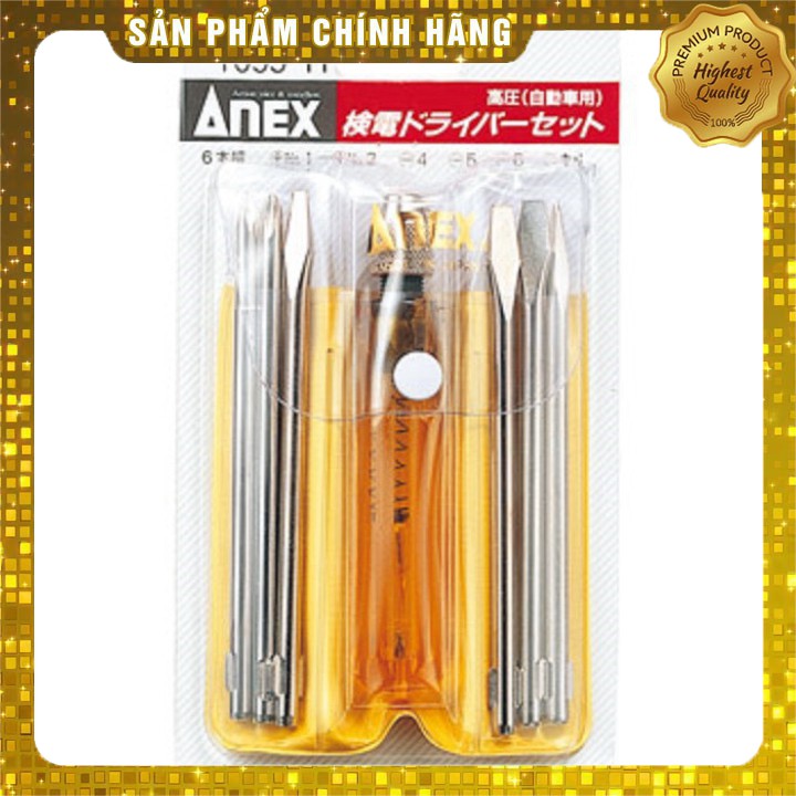 Bộ bút thử điện 6 mũi điện áp cao No.1095-H Anex