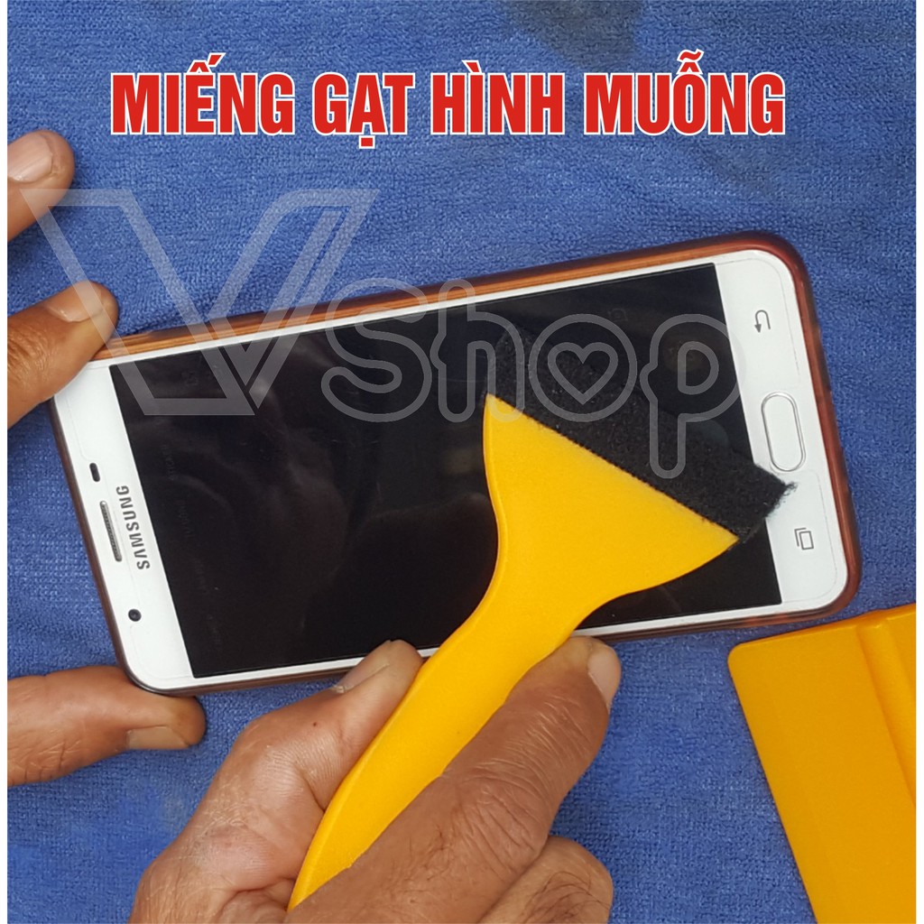 Bộ dụng cụ dán cường lực cho màn hình điện thoại, 3 món
