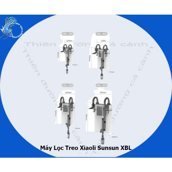Máy Lọc Treo Sunsun XBL-300, XBL-400,XBL-500,XBL-600,lọc treo hồ cá,lọc treo sunsun XBL kèm lọc váng