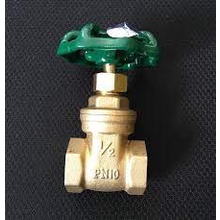 Khóa van đồng hồ nước sạch ,tay gạt, tay xoáy phi 21 đồng