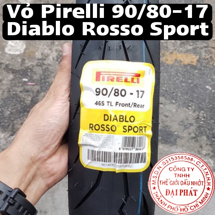 Vỏ Pirelli Diablo Rosso Sport 70/90-17,80/90-17,90/80-17,100/80-17