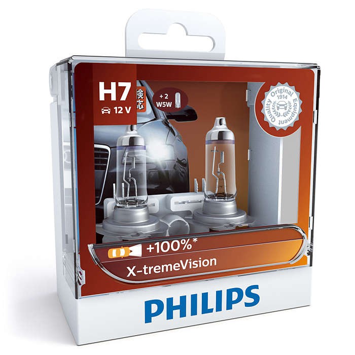 [LEDT2 ISOP] Đèn pha Halogen Philips Xtreme Vision Plus +100% [Số lượng: 1 cái]