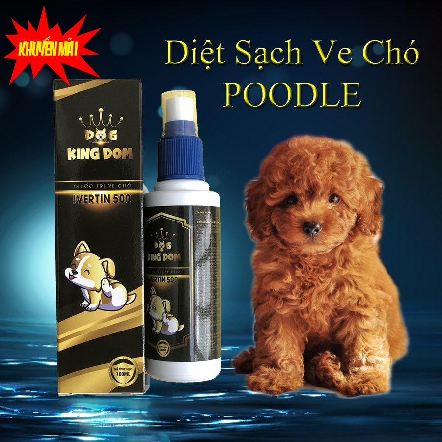 Chai xịt ve cho chó Poodle