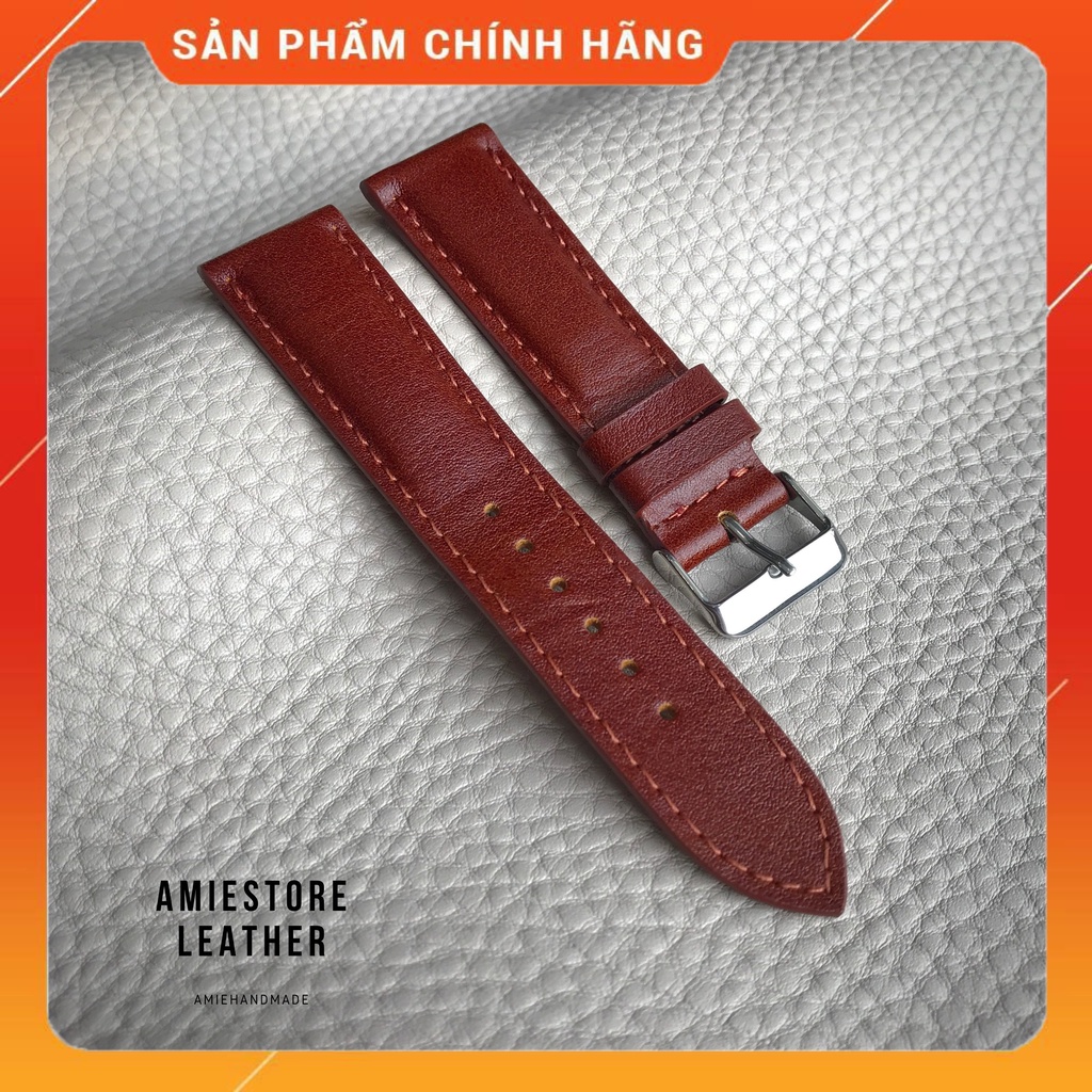 [HOT] Dây Da Đồng Hồ Cơ Nam - Dây Đồng Hồ Da Cao Cấp - Amiestore Leather