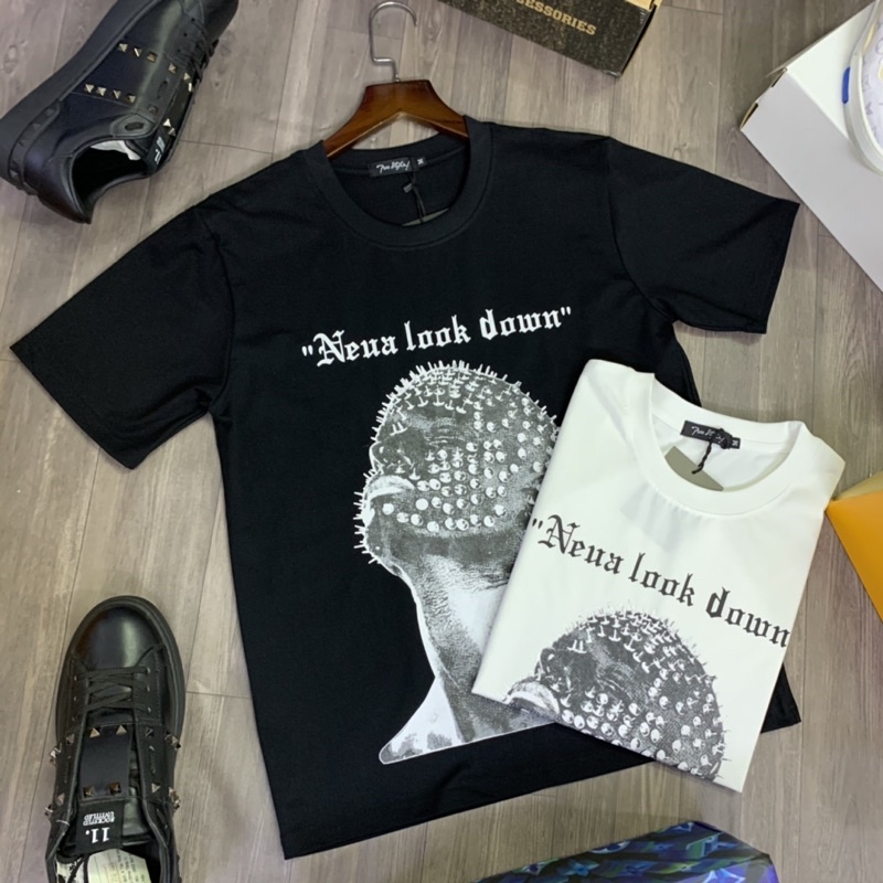 Áo thun nam cổ tròn, in hình mặt người Form rộng Unisex giá rẻ và đẹp. 2 màu trắng đen thun cotton co giản TShirt | BigBuy360 - bigbuy360.vn