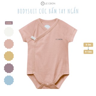 LECOON - Bodysuit cúc bấm tay ngắn
