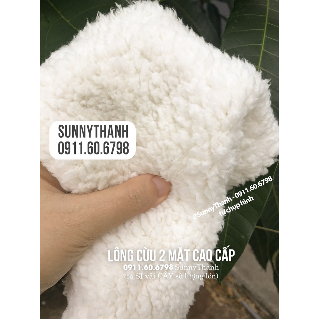 Vải lông cừu làm Chăn Hàn Quốc  làm chăn mùa đông cho bé SunnyThanh