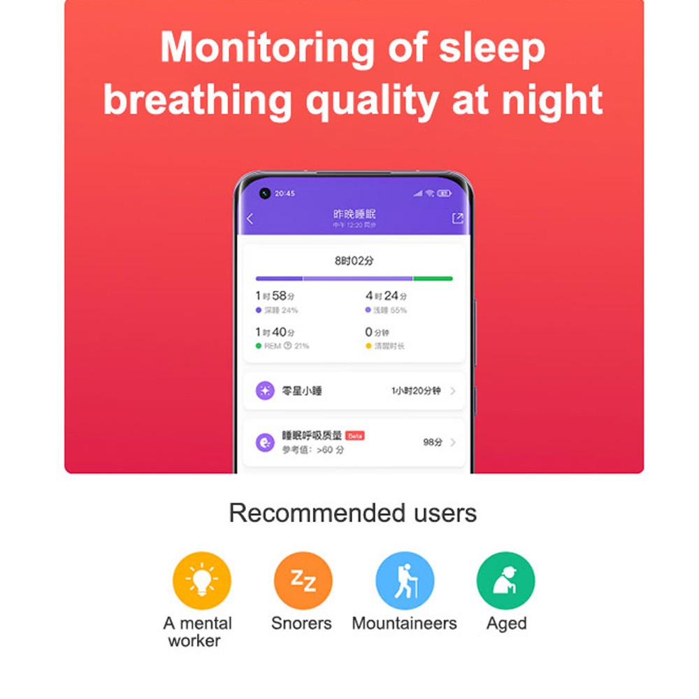 Vòng Đeo Tay Thông Minh Mi Band 6 Theo Dõi Nhịp Tim Màn Hình Oled 1.6inch Kết Nối Bluetooth