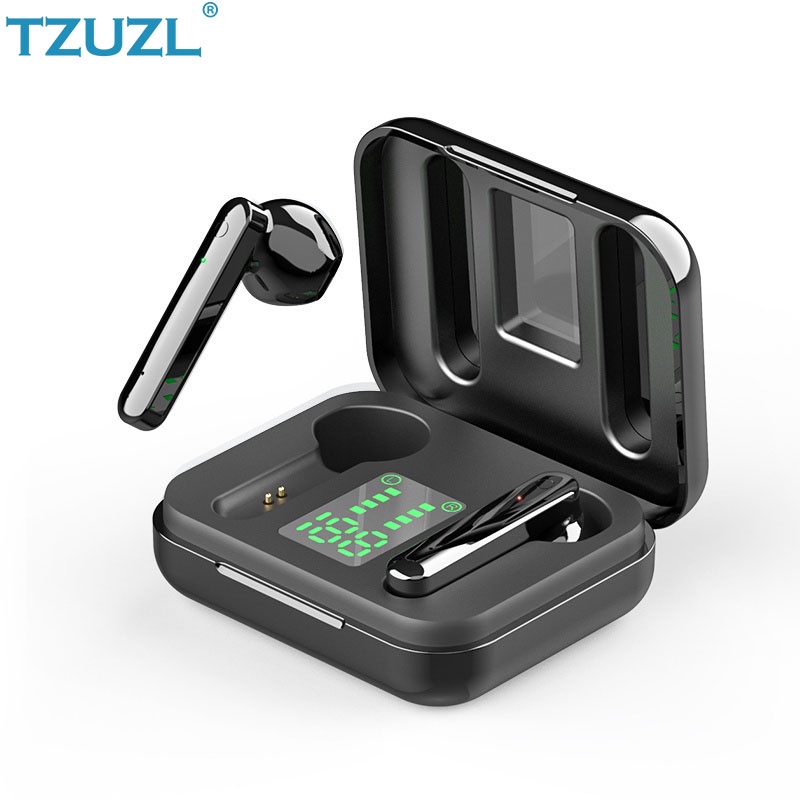 TZUZL Tai nghe không dây bluetooth 5.2 TWS màn hình LED kỹ thuật số kèm hộp sạc