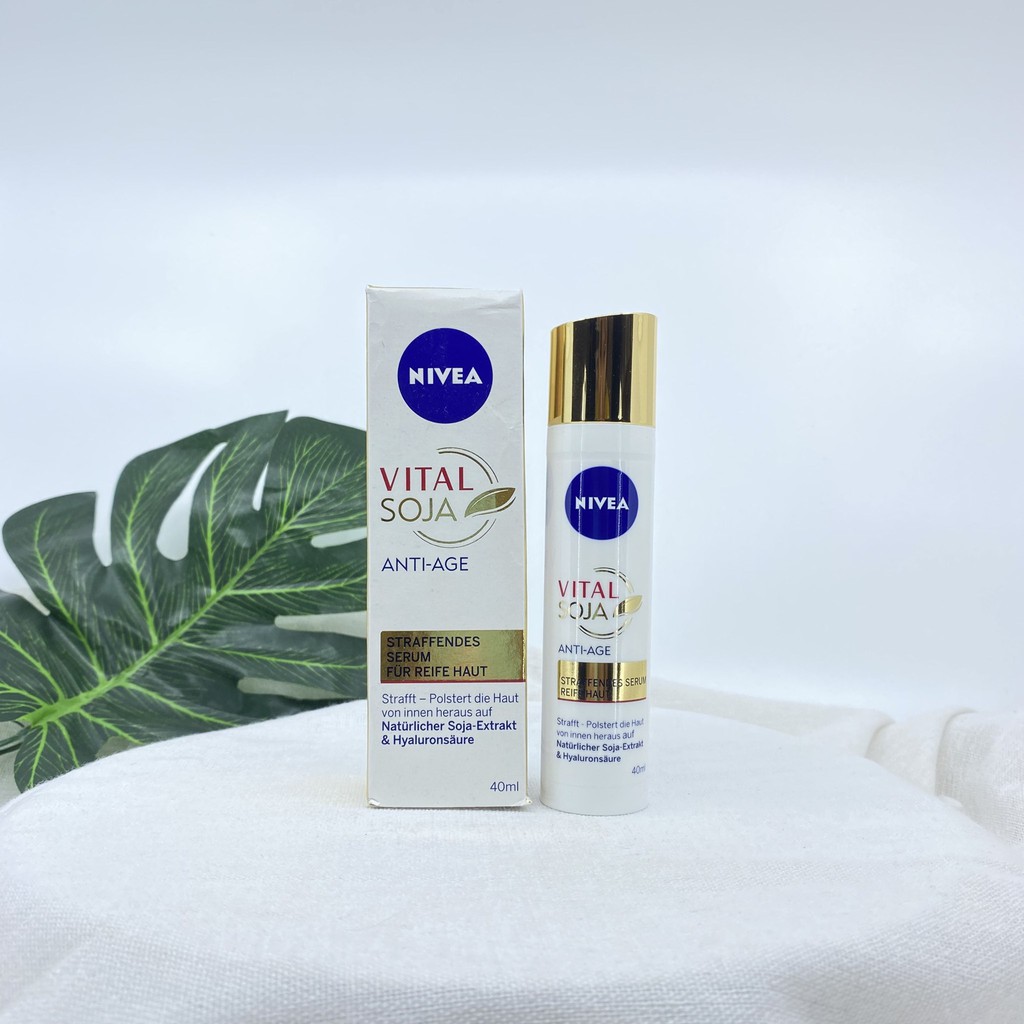Serum dưỡng trắng đánh bay nám, tàn nhang NIVEA Vital Soja Anti-Age