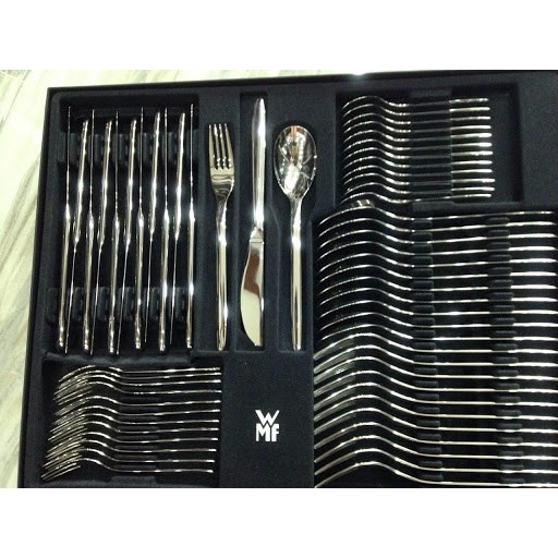 Gia dụng Đức - Bộ dao kéo WMF Sofia, 6 người, 24 miếng, dao monobloc, thép không gỉ Cromargan