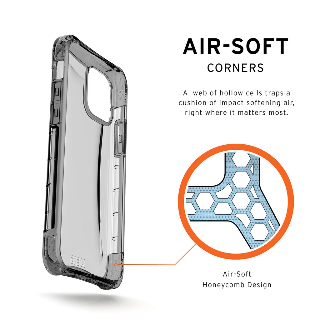 Uag plyo Ốp Điện Thoại Trong Suốt Bề Mặt Gồ Ghề Chống Vỡ Cho iphone 15 14 13 12 pro max 15 14 13 pro max xs xr
