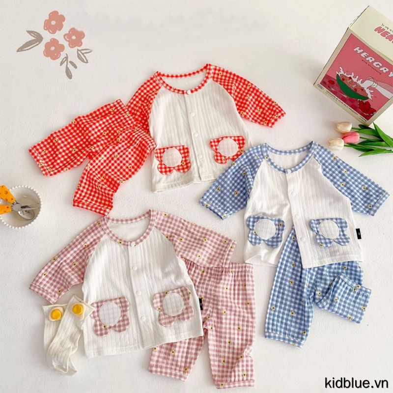 Bộ Đồ Ngủ 2 Món Bằng Cotton Thoải Mái Cho Bé Gái