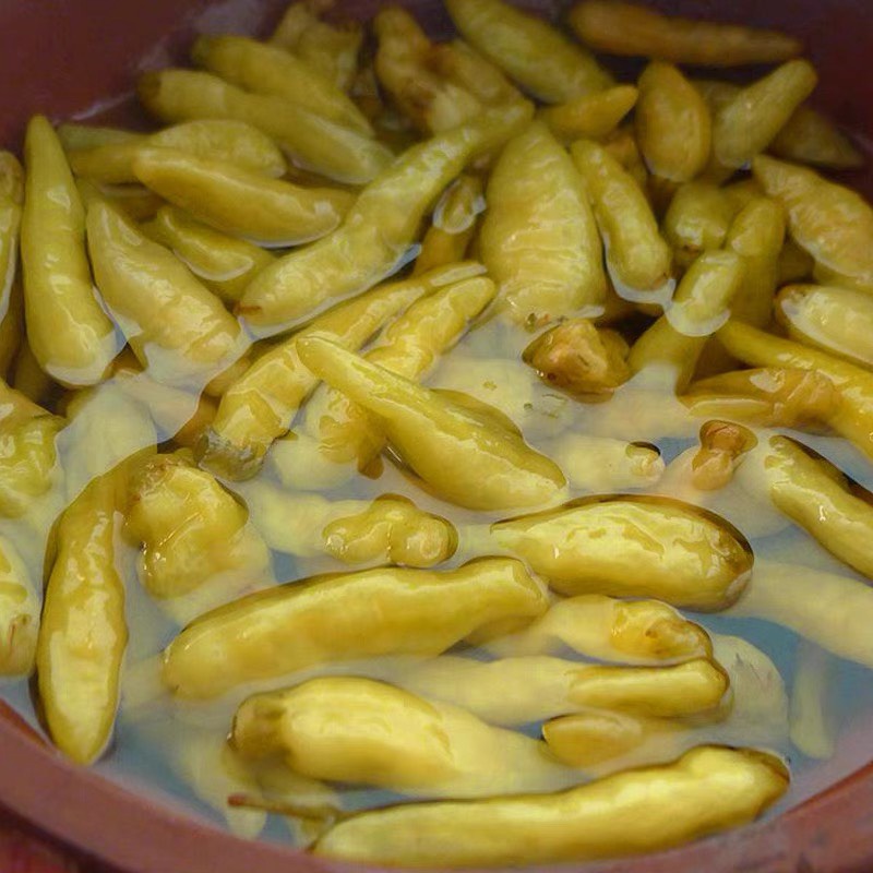 Ớt Xanh Ngâm Tứ Xuyên cay giòn ngon túi 1kg